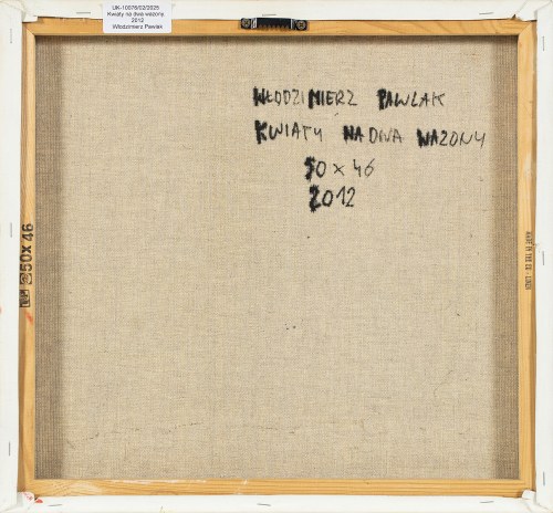 Włodzimierz Pawlak (ur. 1957), Kwiaty na dwa wazony, 2012