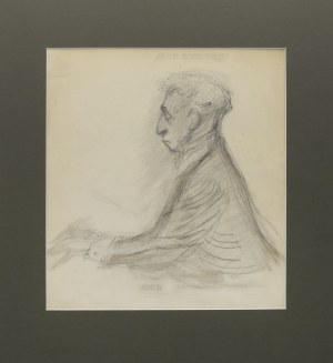 Janina KONARSKA (1902 Łódź - 1975 Warszawa), Portret Artura Rubinsteina, 1955