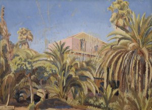 Antoni TESLAR (1900-1952), Pejzaż z palmami