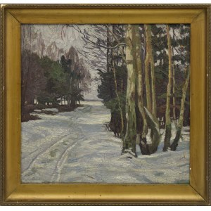 Józef JAROSZ (1890-1966), Foresta d'inverno, 1931
