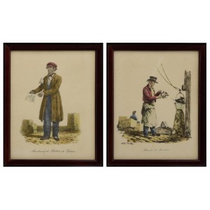 Carle VERNET (1758-1836) - d'après, Paire de graveurs - marchands ambulants