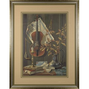 C. KAGAN, Still life with violin