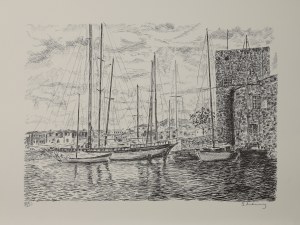 Serge MENDJISKY, FRENCH (1929-2017), Zestaw 6 litografii - z teki „Port Grimaud”