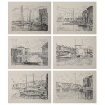 Serge MENDJISKY, FRENCH (1929-2017), Zestaw 6 litografii - z teki „Port Grimaud”