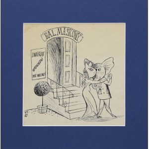 Jerzy FLISAK (1930-2008), Bal maskowy, lata 60. XX w.