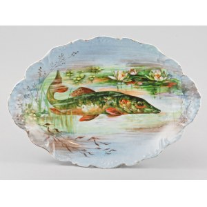ELITE WOKS - LIMOGES, Platter with pike