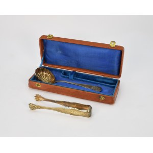 Set di zucchero con monogramma FC, in astuccio