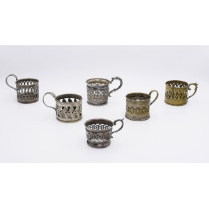 Set di 6 cestini per bicchieri