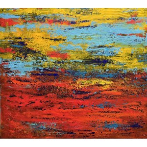 Gossia ZIELASKOWSKA (ur. 1983), Yellow Red Blue Map, 2025