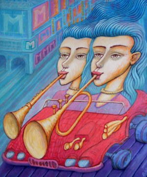 Bohdan Wincenty ŁOBODA (ur. 1952), Miasto Jazz Maszyna, 2025