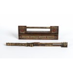 ( ), Grande lucchetto in rame in ottone e metallo bianco (phak tong)