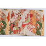 Obi-Kimono-Gürtel mit Vogelmotiv, 20. Jahrhundert.