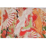 Obi-Kimono-Gürtel mit Vogelmotiv, 20. Jahrhundert.