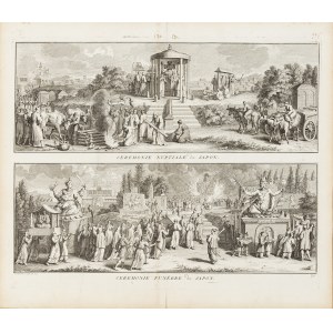 Bernard Picart (1673-1733), Neptune Ceremony and Funeral Ceremony in Japan, 1727