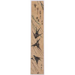 Keisai Eisen (1790-1848), Hirondelles, 1847-52