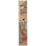 Katsukawa Shuncho (akt. 1780-1795), Gejsza przy świątyni