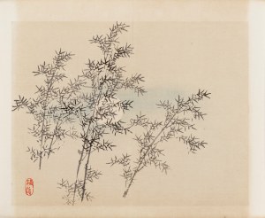 Kōno Bairei (1844-1895), wyd. Yamada Shinzaburo, Księżycowa noc, Kioto, 1913 r.