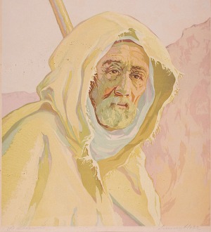 Aleksander LASZENKO (1883-1944), Głowa Beduina, 1932