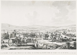 Francois DEQUEVAUVILLERS (1745-1809), Napoleon visite les travaux du siege de Dantzick, diriges par le marechal Le Febvre, le 9 mai 1807