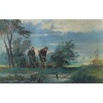 Franciszek KOSTRZEWSKI (1826-1911), Polowanie, 1890