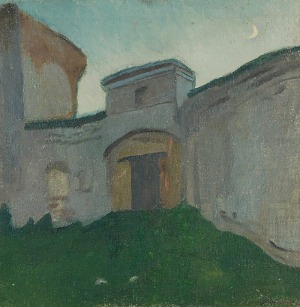 Stanisław KAMOCKI (1875-1944), Brama wjazdowa z księżycem, ok. 1905