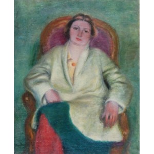 Henryk HAYDEN (1883 - 1970), Kobieta w czerwonych pończochach
