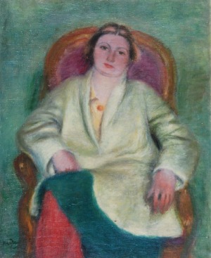 Henryk HAYDEN (1883 - 1970), Kobieta w czerwonych pończochach