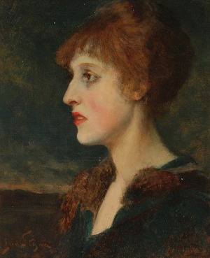 Jan STYKA (1858-1925), Portret młodej kobiety, ok. 1910