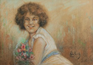 Kasper ŻELECHOWSKI (1863-1942), Dziewczyna z kwiatami