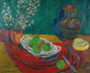 Jerzy LUBAŃSKI (1925-2005), Zielone jabłka