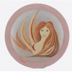 Kazimierz MIKULSKI (1918-1998), Bust of a woman - decorative plate
