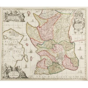 Peter SCHENK Starszy (1660 ? -1711 ?), Mapa Skanii