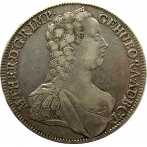 Austria, Maria Teresa, talar 1763, Kremnica, ładny egzemplarz