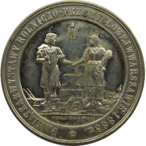 Polska, medal-pamiątka wystawy rolniczo-przemysłowej, Warszawa 1885, syg. F. Witkowski