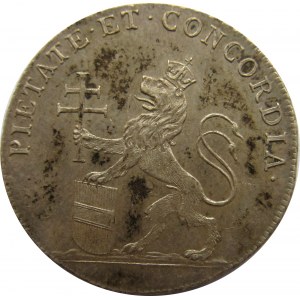 Austria, żeton koronacji Leopolda II na króla Czech, 1791