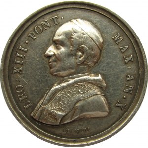 Watykan, medal papieża Leona XIII 1888 rok