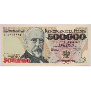 III RP, 500 000 złotych 1993, seria Z, UNC