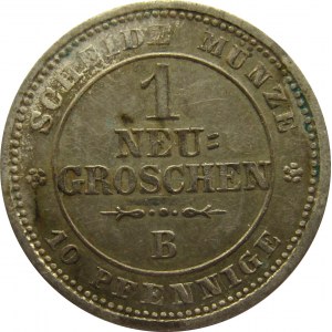 Niemcy, Saksonia, Johann, 1 nowy grosz 1865 B, Hannower