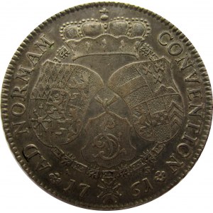 Niemcy, Pfalz-Sulzbach, Karol Theodor, 1 talar 1761, Mannhaim, rzadki