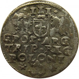 Zygmunt III Waza, trojak anomalny bez daty, herb Chalecki, nienotowany u T. Igera
