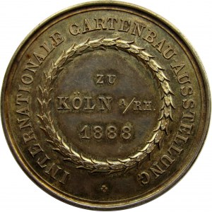 Niemcy, medal z Międzynarodowej Wystawy Ogrodniczej z Kolonii 1888 r.