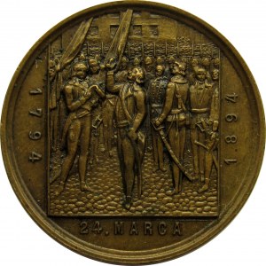 Polska, medal 100-lecie bitwy pod Racławicami 1894, brąz