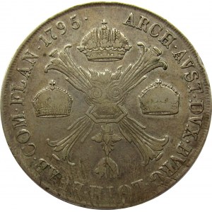 Austria, Franciszek II, 1 talar 1795 M, Mediolan