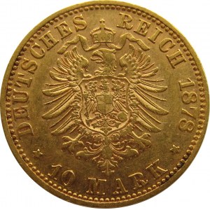 Niemcy, Saksonia, Albert, 10 marek 1878 E, Muldenhütten
