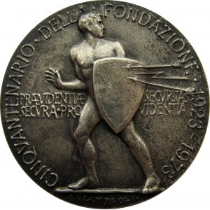 Włochy, medal upamiętniający 50-lecie Towarzystwa Ubezpieczeniowego 1923-1973 