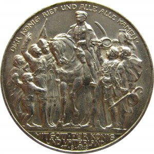 Niemcy, Prusy, Wilhelm II, 3 marki 1913 A, Berlin, UNC-