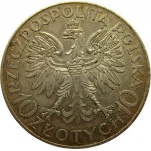 Polska, II RP, Romuald Traugutt, 10 złotych 1933, ładne