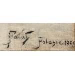 Julian FAŁAT (1853 - 1929), Zimowy wschód słońca na Polesiu, 1900