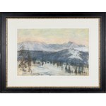 Władysław SERAFIN (1905-1988), Mountain landscape in winter at sunrise