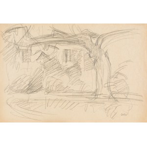 Wojciech WEISS (1875-1950), Old nut by the house in Kalwaria, 1916